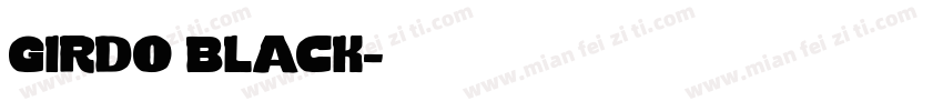 girdo black字体转换